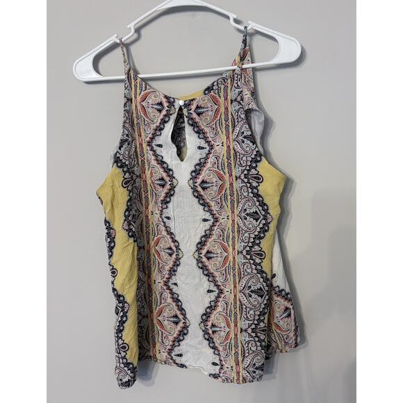 Women's Floral Blouse Size Medium Lightweight Top Loft Sleeveless Blouse - Picture 1 of 7